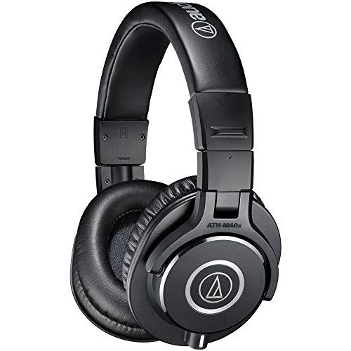 Audio-Technica ATH-M40x Professional Studio Monitor Headphone, Black (AUD ATHM40X)