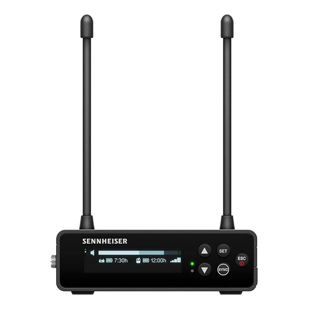 Sennheiser EW-DP ENG Set (R1-6) Camera-Mount Digital Wireless Microphone System Bundle w/Pig Hog PHM10 8mm Mic Cable, 4-pack Blucoil AA Batteries and Liquid Audio Polishing Cloth