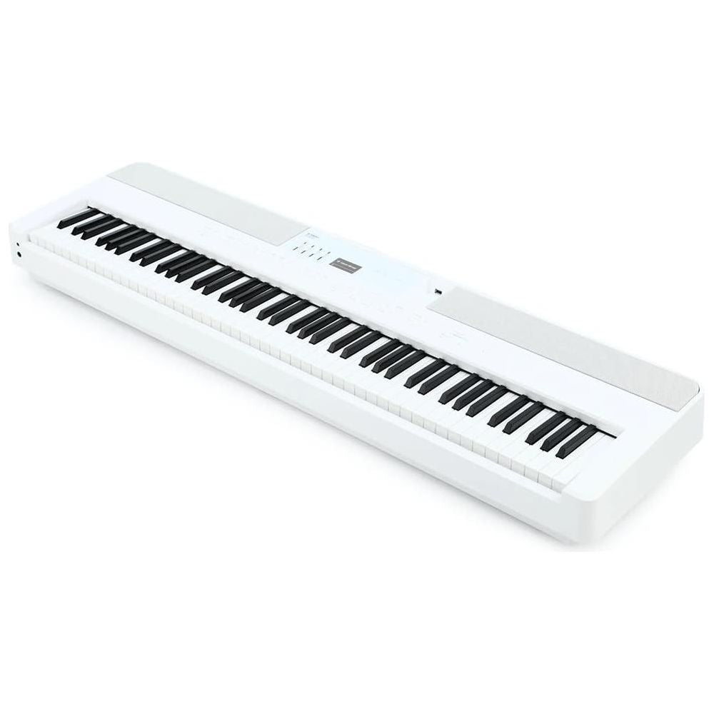 Kawai ES920 88-Key Digital Piano, Snow White Bundle with Kawai F-10H Damper Pedal and Liquid Audio Polishing Cloth