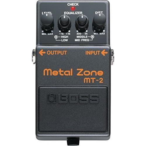 Boss MT-2 Metal Zone Distortion Pedal Bundle w/2x Strukture S6P48 Woven Right Angle Patch Cables, 12x Guitar Picks and Liquid Audio Polishing Cloth