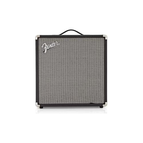 Fender Rumble 40 Bass Amplifier Bundle w/Pig Hog PCH10BK Black Woven Instrument Cable, Power Cable, 12x Fender Picks and Liquid Audio Polishing Cloth