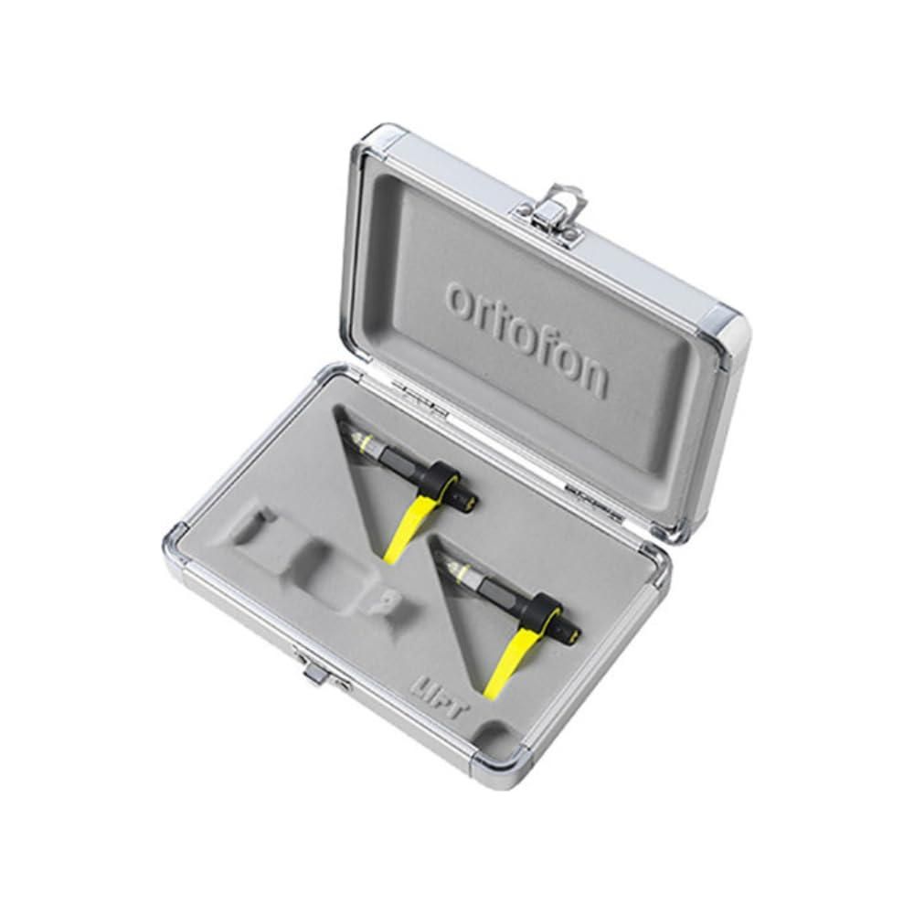 Ortofon Concorde MkII Club CC Twin Cartridges & Styli with Flight Case Bundle w/Liquid Audio Fiber Carbon Brush and Liquid Audio Polishing Cloth