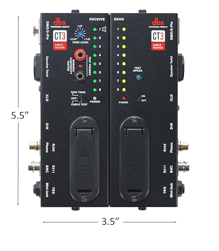 dbx CT-3 Advanced Cable Tester, Black