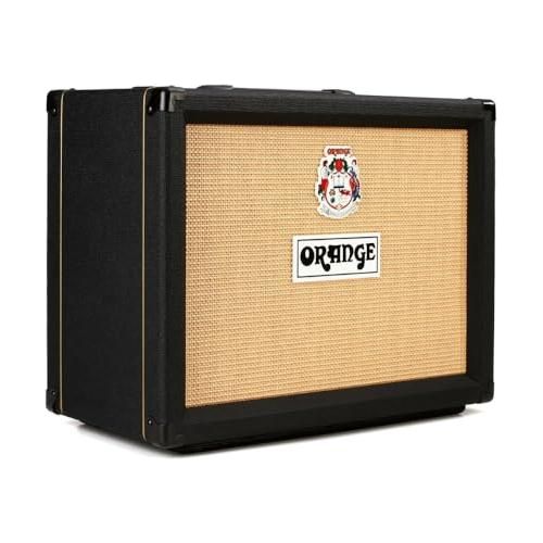 Orange Rocker 32 30W 2x10 Tube Guitar Combo Amplifier, Black Bundle w/Pig Hog Black Woven Instrument Cable, 12-Pack Guitar Picks & Liquid Audio Polishing Cloth