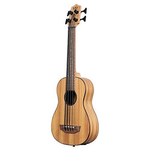 Kala Brand Music Co., 4-String Ukulele, Right, Natural, Ubass Zeb-FS