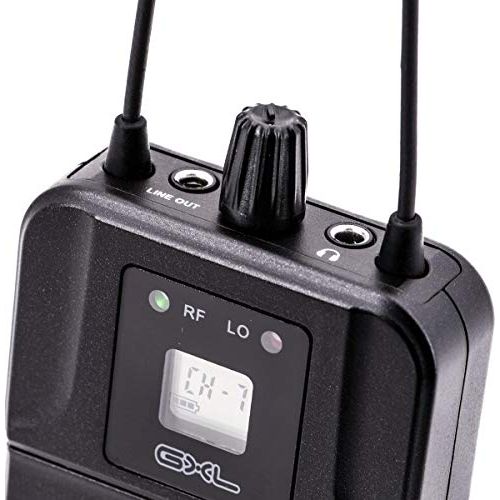 CAD Audio GXLIEM2 Frequency Agile Wireless In Ear Monitor System - Two discrete mixes - includes 2 MEB1 Earbuds, 2 Bodypack Receivers, Rack Mount Ears and Antenna Relocation Kit