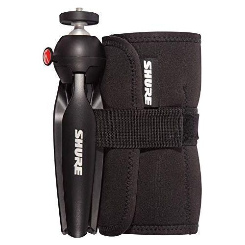 Shure Portable Videography Kit - Professional Recording Rig with MV88+ iPhone Mic, Manfrotto PIXI Tripod, Phone Clamp, Mount, AMV88-Fur Windjammer and SE215 PRO Sound Isolating Earbuds (MV88+SE215-CL)