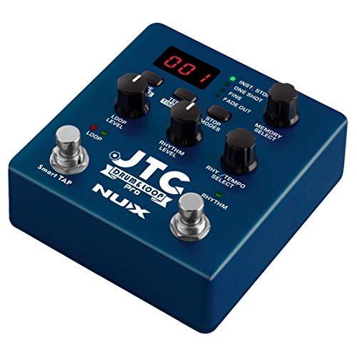 NUX JTC PRO Drum Loop PRO Dual Switch Looper Pedal 6 hours recording time 24-bit and 44.1 kHz sample rate