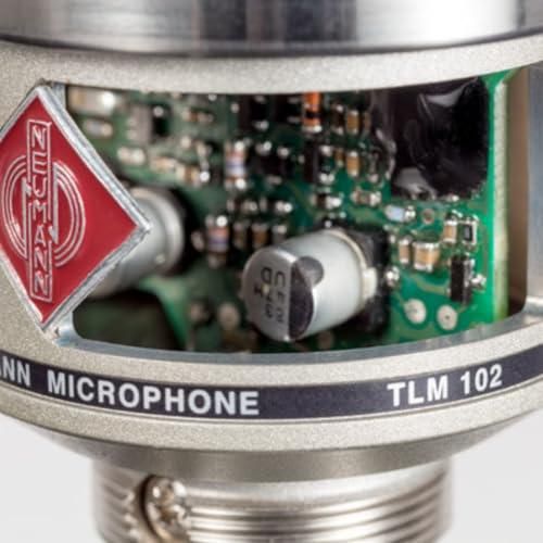 Liquid Audio Neumann TLM 102 Studio Set Cardioid Condenser Microphone Nickel Bundle w/Pig Hog PHM10 XLR Cable Polishing Cloth