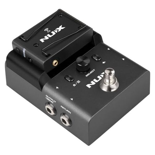 NUX B-8 Wireless System for Guitar, Bass, Various Instruments with Electronic Pickups. Built in Booster/Tuner. Wireless Solution for Gigging, Home Playing