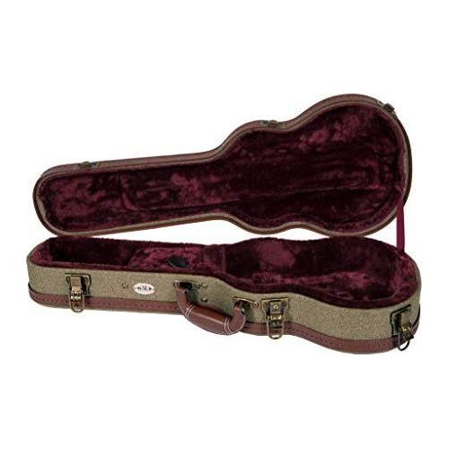 Kala Archtop Olive Tweed Tenor Ukulele Hard Case (Ott-At)