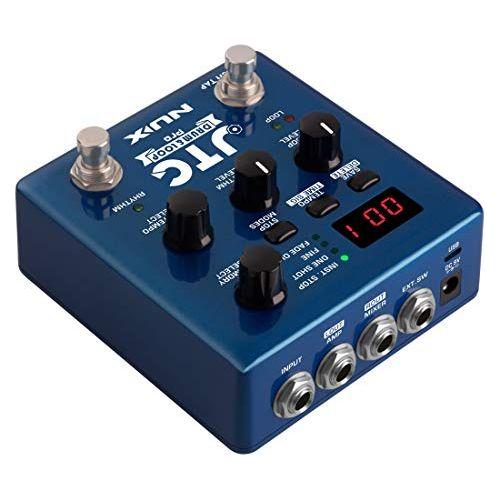 NUX JTC PRO Drum Loop PRO Dual Switch Looper Pedal 6 hours recording time 24-bit and 44.1 kHz sample rate