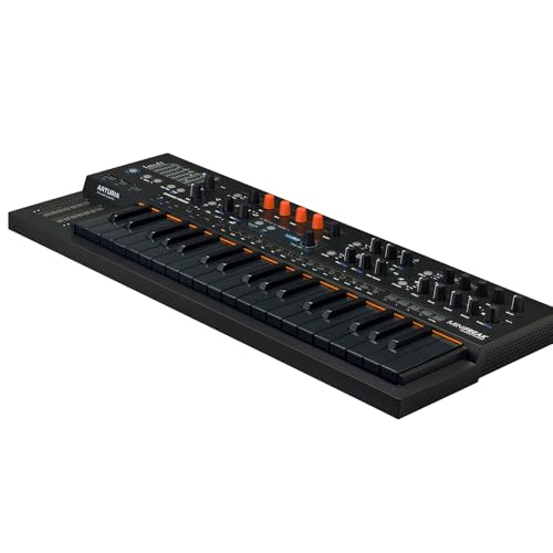 Arturia MiniFreak Stellar 37-key Synthesizer Bundle w/Pig Hog PP4X10 4 pk 10" Mono Patch Cables, Pig Hog 6ft MIDI Cable and Liquid Audio Polishing Cloth