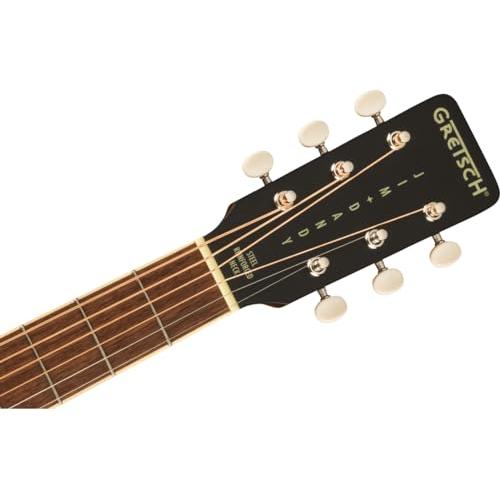 Grestch Jim Dandy Parlor 6-String Right-Handed Acoustic Guitar with Walnut Fingerboard and Nato C-Shaped Neck (Frontier Satin)