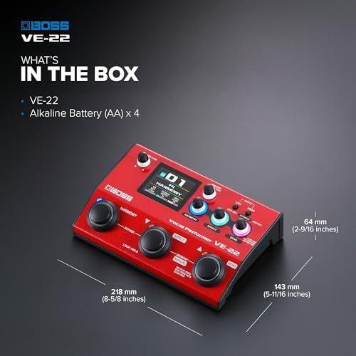 Boss VE-22 Vocal Effects and Looper Pedal