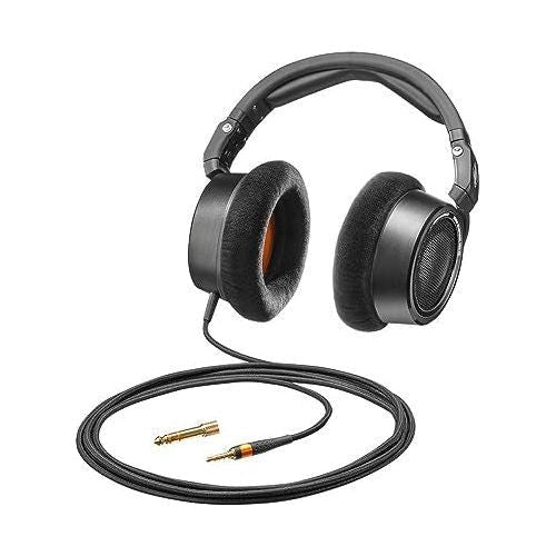 Neumann NDH 30 Dynamic Open-Back Headphone for Professional Mixing, Mastering, Twitch, YouTube, Podcast, Production, High Definition Music Listening, Titanium (509111)