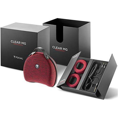 Focal Clear Pro MG Professional Open-Back Headphones with Memory Foam Earpads, Multiple Cables and Rigid Carrying Case