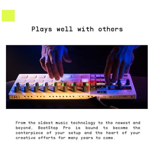 Arturia - BeatStep Pro - Sequencing Powerhouse MIDI Controller & Sequencer with Creative Software for High-Quality Recording - 16 Pads, 16 Encoders