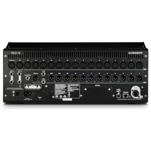 Allen & Heath SQ-5 48-channel Digital Mixer Bundle w/Allen & Heath AP11332 SQ-5 Dust Cover, 10-Pack Pig Hog PHM10 8mm XLR Microphone Cable and Liquid Audio Polishing Cloth