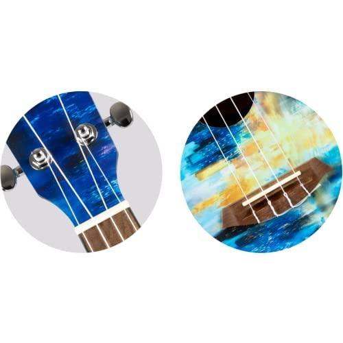 Flight Ukuleles, 4-String Ukulele, Blue-Multi (AUC City)