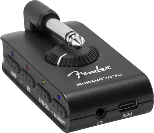 Fender Mustang Micro Headphone Amplifier, with 2-Year Warranty