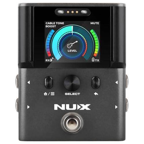 NUX B-8 Wireless System for Guitar, Bass, Various Instruments with Electronic Pickups. Built in Booster/Tuner. Wireless Solution for Gigging, Home Playing