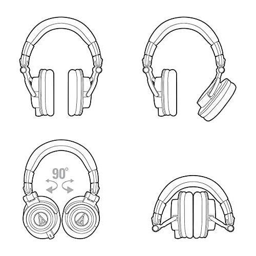 Audio-Technica ATH-M50x Professional Studio Monitor Headphones