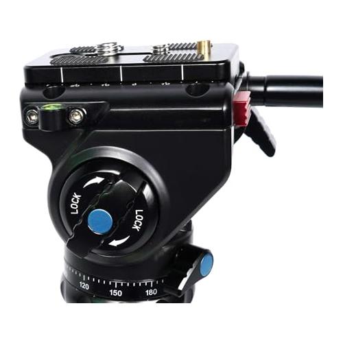 SIRUI VH/VA-Series Fluid Video Head with Quick Release Plate