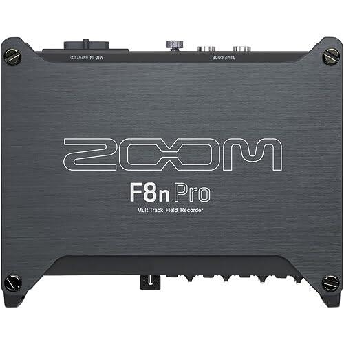 Zoom F8n Pro Professional Field Recorder/Mixer, Audio for Video, 32-bit/192 kHz Recording, 10 Channel Recorder, 8 XLR/TRS Inputs, Timecode, Ambisonics Mode, Battery Powered, Dual SD Card Slots