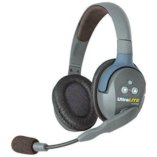 Eartec UL321 UltraLITE Full Duplex Wireless Headset Communication for 3 Users - 2 Single Ear and 1 Dual Ear Headsets