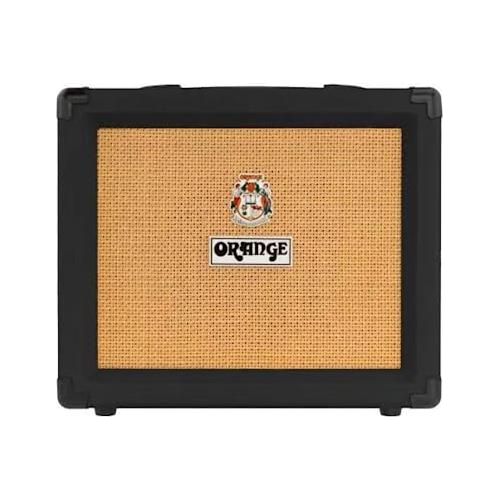 Orange Crush 20RT Black Guitar Combo Amplifier Bundle w/Pig Hog Instrument Cable, 12X Guitar Picks and Liquid Audio Polishing Cloth