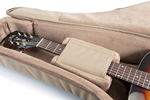 Levy's Leathers Deluxe Gig Bag for Electric Guitars with Padded Backpack Straps and Large Exterior Pocket