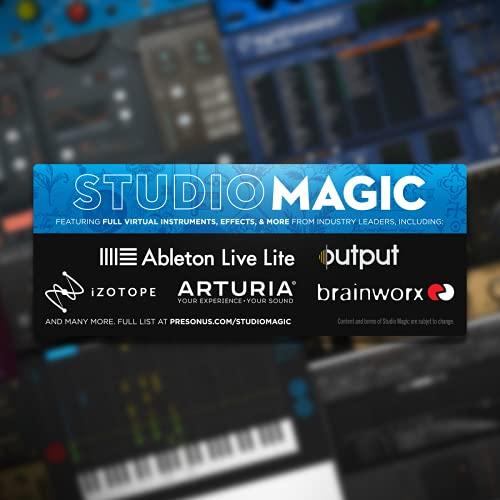 PreSonus AudioBox 96 Studio USB 2.0 Recording Bundle with Interface, Headphones, Microphone and Studio One software