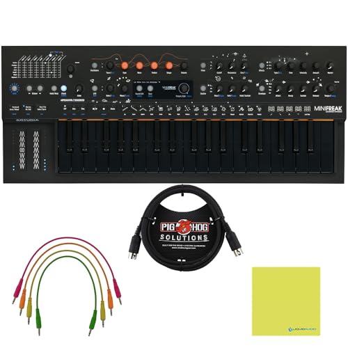 Arturia MiniFreak Stellar 37-key Synthesizer Bundle w/Pig Hog PP4X10 4 pk 10