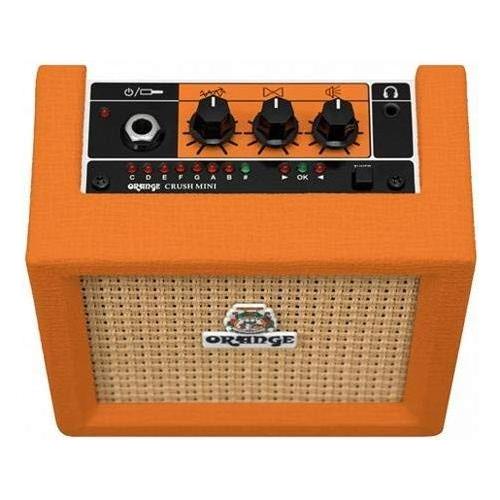 Orange Crush Amp Mini 3W Analogue Combo Battery Powered Amp Bundle with 2 Batteries & Liquid Audio Polishing Cloth - Electric Bass Guitar Amp, Portable Practice Amp, Mini Speaker Amplifier