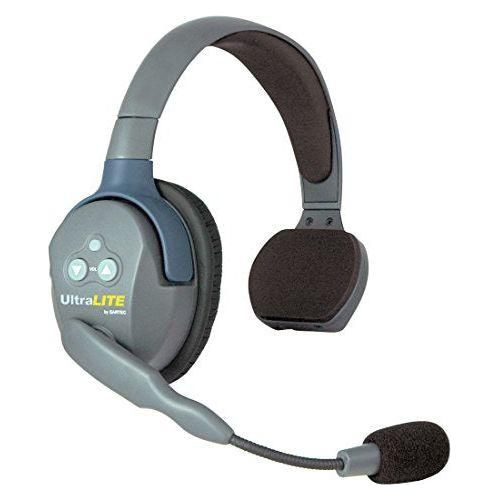 Eartec UL321 UltraLITE Full Duplex Wireless Headset Communication for 3 Users - 2 Single Ear and 1 Dual Ear Headsets