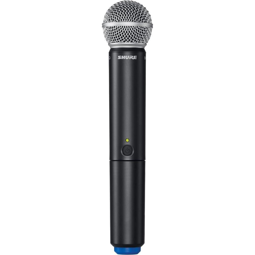 Shure BLX288/SM58 UHF Wireless Microphone System - Perfect for Church, Karaoke, Vocals - 14-Hour Battery Life, 300 ft Range | Includes (2) SM58 Handheld Vocal Mics, Dual Channel Receiver | H10 Band