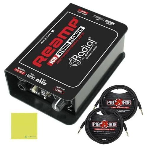 Radial Engineering Reamp JCR Studio Reamper Circuit Bundle w/ 2-Pack Pig Hog 