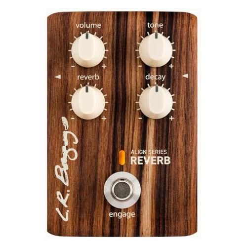 LR Baggs Align Series Reverb Acoustic Guitar Effects Pedal Bundle w/ 12x Picks and Liquid Audio Polishing Cloth