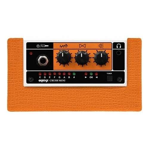 Orange Crush Amp Mini 3W Analogue Combo Battery Powered Amp Bundle with 2 Batteries & Liquid Audio Polishing Cloth - Electric Bass Guitar Amp, Portable Practice Amp, Mini Speaker Amplifier