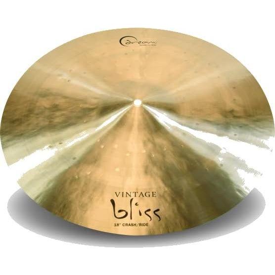 Dream Cymbals and Gongs VBCRRI18 Vintage Bliss Crash/Ride 18" Cymbal Bundle w/Liquid Audio Polishing Cloth