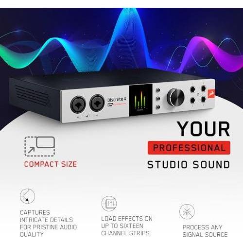 Discrete 4 Pro Synergy Core 14x20 Thunderbolt 3 and USB 2.0 Audio Interface with Onboard Real-time Effects - Antelope Audio