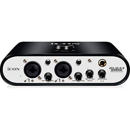 Icon Pro Audio USB Audio Interface with Mobile Streaming Capabilities, Duo 44 Live (2 mic preamps)