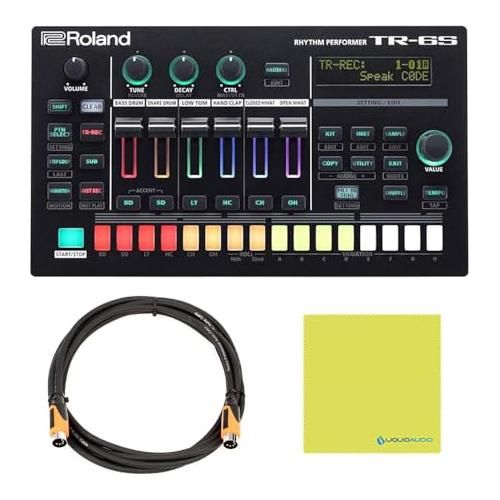 Roland TR-6S Rhythm Performer Bundle w/Roland RMIDI-B10 Black Series MIDI Cable and Liquid Audio Polishing Cloth