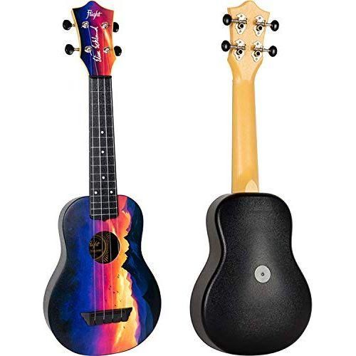 Flight Elise Ecklund Sunset Travel 4-String Ukulele Bundle (TUS EE PACK)