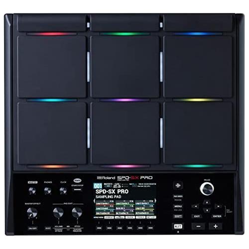 Roland SPD-SX PRO Flagship Sampling Drummers & Other Musicians | 9 Playing Surfaces, 8 External Trigger Inputs, Color Display, Customizable Pad LEDs, Onboard FX & More