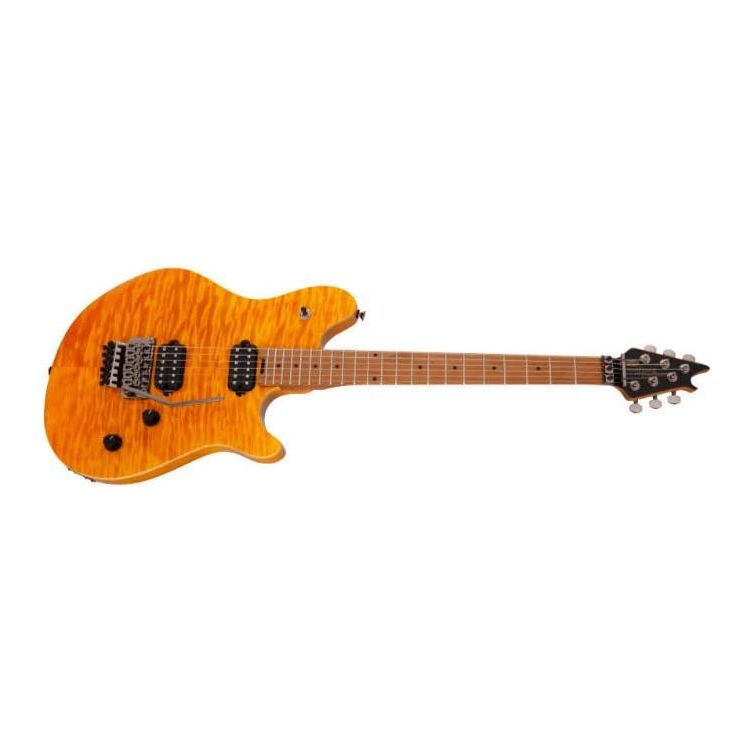 EVH Wolfgang Standard QM Electric Guitar - Trans Amber