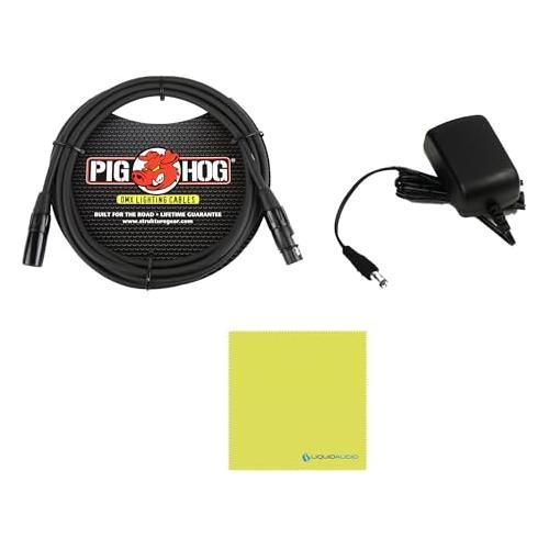 Chauvet Obey 40 DMX Lighting Controller Bundle w/Pig Hog PHDMX10 Lighting Cable and Liquid Audio Polishing Cloth