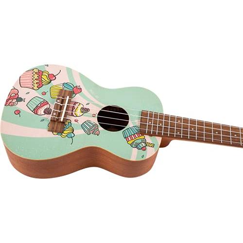 Flight, 4-String Cupcake Concert Ukulele, AUC-33