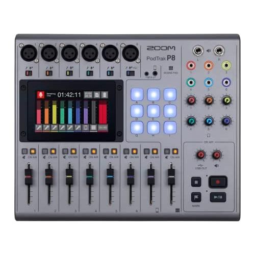 Zoom PodTrak P8 Portable Multitrack Podcast Recorder